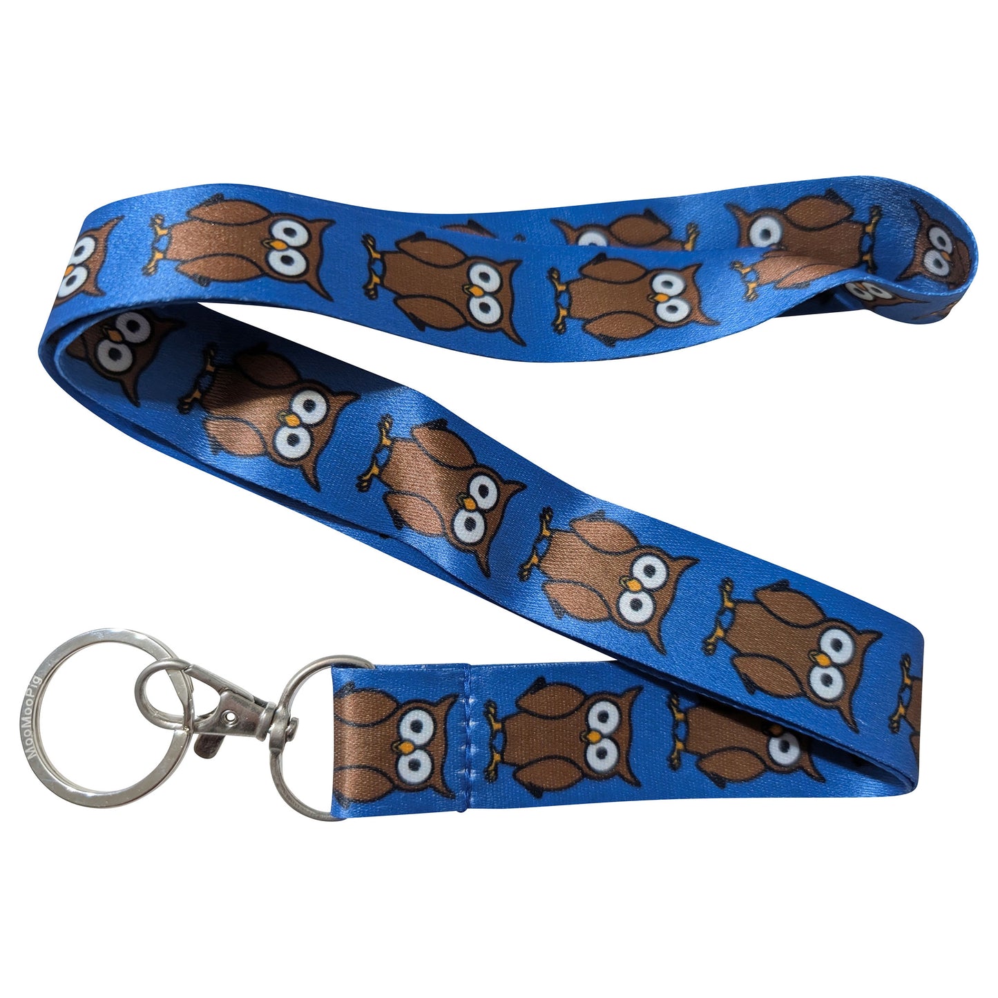 Owl Blue Keychain Lanyard
