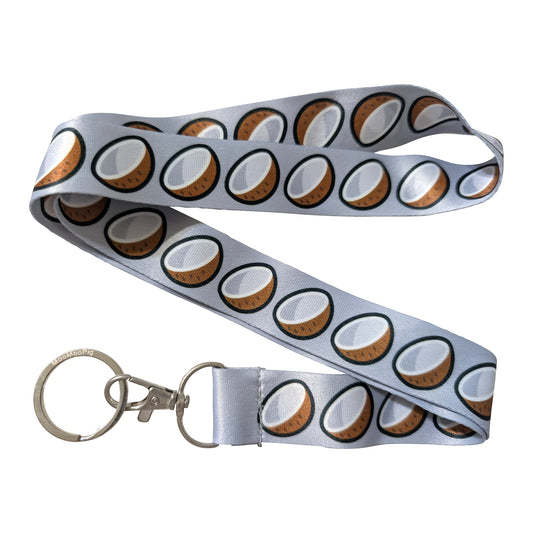 Coconut Gray Keychain Lanyard