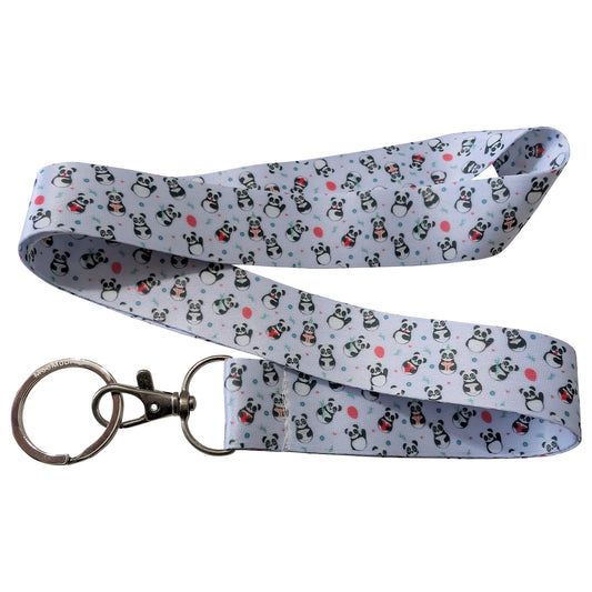 Panda All Over Print Keychain Lanyard