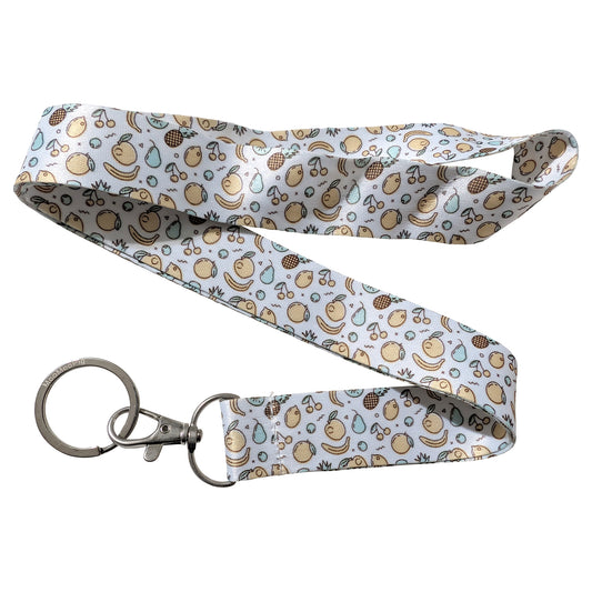 Mixed Fruits All Over Print Keychain Lanyard