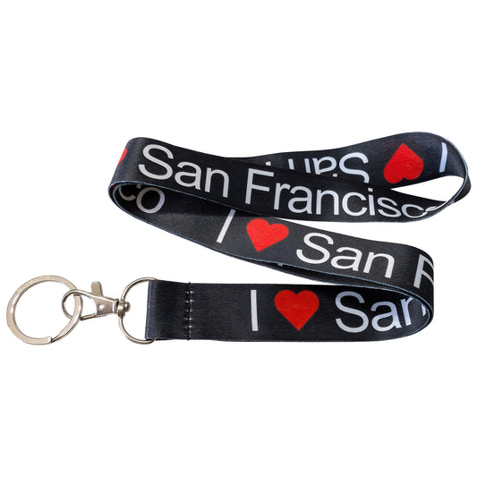 I Love San Francisco Keychain Lanyard
