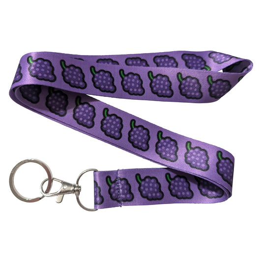 Grapes Purple Keychain Lanyard