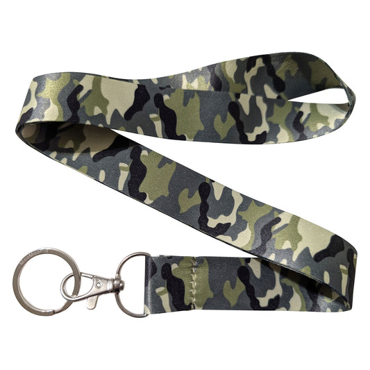 Camouflage Camo Green Keychain Lanyard