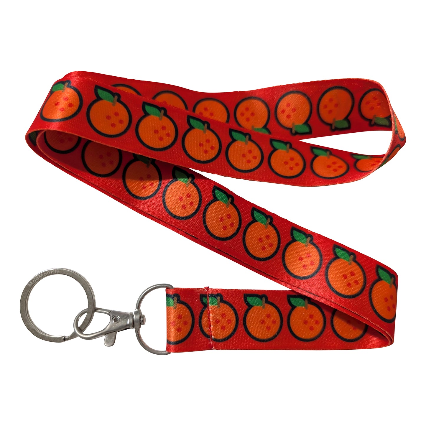 Tangerine Fruit Red Orange Keychain Lanyard
