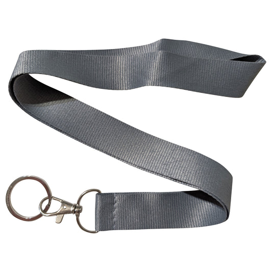 Blank Grey Keychain Lanyard