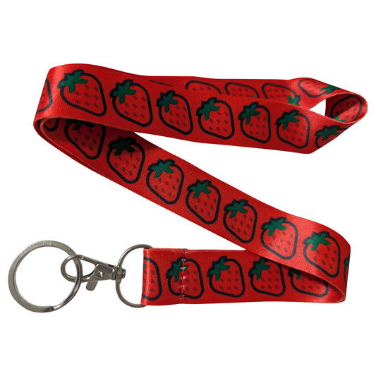 Strawberry Red Keychain Lanyard
