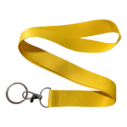 Blank Yellow Flat Keychain Lanyard