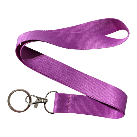 Blank Purple Flat Keychain Lanyard