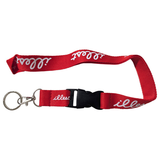 illest Red Buckle Keychain Lanyard
